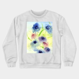 Spring Flowers in the Wind Crewneck Sweatshirt